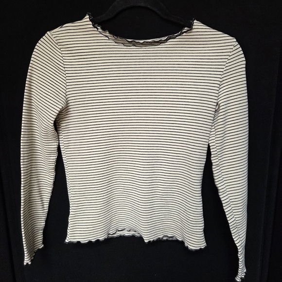Dazy Striped Top Size Medium 90s - Picture 4 of 7